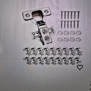 New 10 pack Soft close cabinet door hinges for 1/2" partial cupboard overlay.